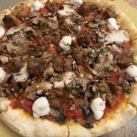 Pizza Boscaiola  at Rifugio Romano in Rome