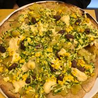 Broccoli, Potato & Seitan Vegan Pizza at Rifugio Romano in Rome