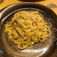 Vegan Carbonara  at Rifugio Romano in Rome