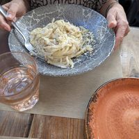 Cacio e Pepe at Rifugio Romano in Rome