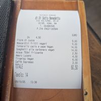 The bill / Il conto at Rifugio Romano in Rome
