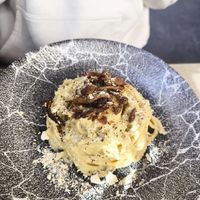 Carbonara at Rifugio Romano in Rome
