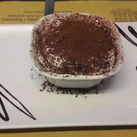 vegan tiramisu at Rifugio Romano in Rome