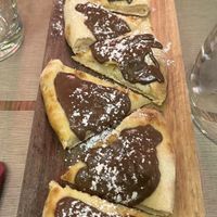 Focaccina Nutella Vegan  at Rifugio Romano in Rome