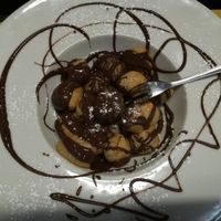 Vegan dumplings and nutella at Rifugio Romano in Rome