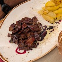 Seitan alla scacciatora at Rifugio Romano in Rome