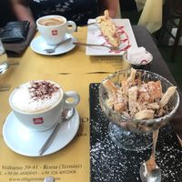 Desserts: cake of the day and someting with nutella and cream! at Rifugio Romano in Rome