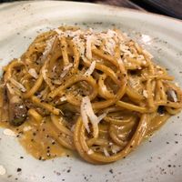 Carbonara vegan at Rifugio Romano in Rome
