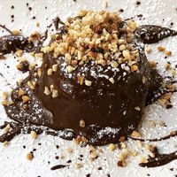 Yes on the panna cotta at Rifugio Romano in Rome