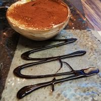 Vegan tiramisu at Rifugio Romano in Rome