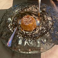 Pana cotta with caramel, wish I didn’t have to share!! at Rifugio Romano in Rome