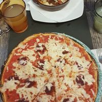 Vegan Diavolo Pizza at Rifugio Romano in Rome