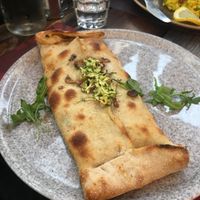 Calzone Veganino at Rifugio Romano in Rome