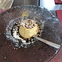 Vegan panna cotta at Rifugio Romano in Rome