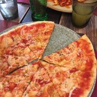 Vegan margarita pizza  at Rifugio Romano in Rome