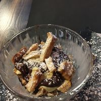 vegan dessert I can't pronounce at Rifugio Romano in Rome