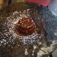 Vegan panna cotta at Rifugio Romano in Rome