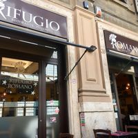 Outside at Rifugio Romano in Rome