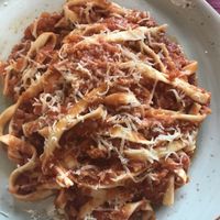 Fettuccini Ragu (Vegan bolognese)  at Rifugio Romano in Rome
