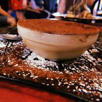 Vegan tiramisu at Rifugio Romano in Rome