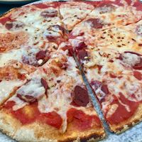 Pizza at Rifugio Romano in Rome