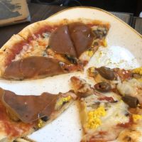 Pizza - the cheese has good melt  at Rifugio Romano in Rome