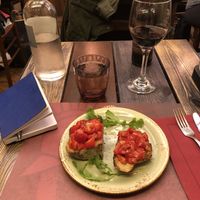 Bruschetta. Tomatoes were SO flavorful  at Rifugio Romano in Rome