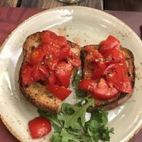 Delicious bruschetta  at Rifugio Romano in Rome