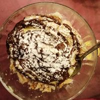 Sbriciolata with vegan custard and vegan Nutella at Rifugio Romano in Rome