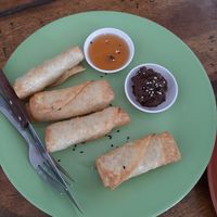 Free banana fritters for checking in on FB at Pure Vegan Heaven - Chalong  in Phuket