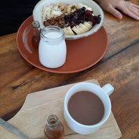 Orange mocha and granola bowl at Pure Vegan Heaven - Chalong  in Phuket