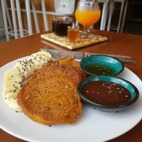 Sweet potato pancakes with banana and vegan nutella   at Pure Vegan Heaven - Chalong  in Phuket