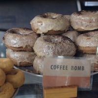 coffee bomb at Mighty-O Donuts - Capitol Hill in Seattle
