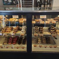 Donut case at Mighty-O Donuts - Capitol Hill in Seattle