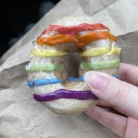 pride donut   at Mighty-O Donuts - Capitol Hill in Seattle