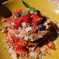 Vegan pancakes at PLUS in Ghent