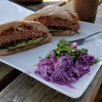 Jackfruit BBQ Sandwich at Cafe Wylde in Everett