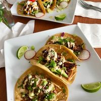 Bukhan & Peach Habanero Tacos at Cafe Wylde in Everett