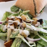 Pesto sandwich  at Cafe Wylde in Everett