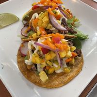 Habanero peach tacos  at Cafe Wylde in Everett