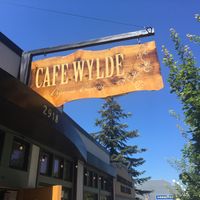Sign  at Cafe Wylde in Everett