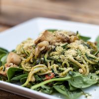 Pesto Pasta at Cafe Wylde in Everett