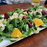Orange and beetroot salad (ask without cheese) at Fig in Hvar