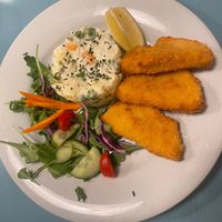 Celery Schnitzel   at Herbivore in Prague