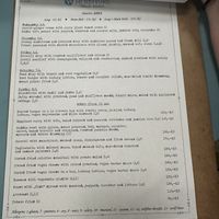 Daily menu   at Herbivore in Prague