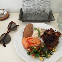 Great food. HUMMUS at Herbivore in Prague