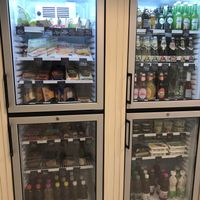 Vegan fridge products  at Herbivore in Prague