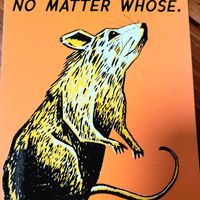 Cute sticker at Herbivore Clothing in Portland