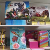 books at Herbivore Clothing in Portland