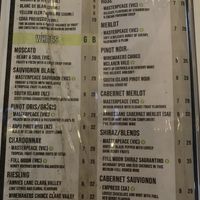 Green V indicates certified vegan wines  at Hot Chilli Bean Thai Cafe in Coolum Beach